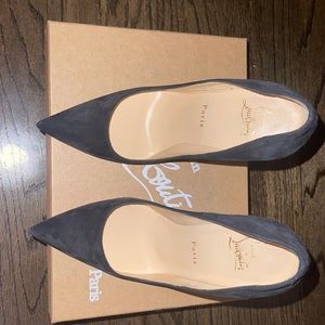 Christian Louboutin Womens brand new Suede So Kate heels